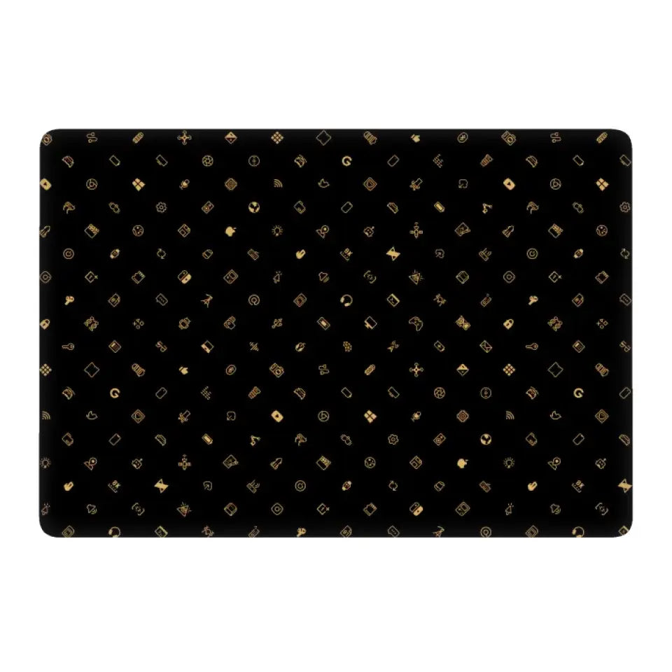 GOLD LOGO APPLE MACBOOK SKIN
