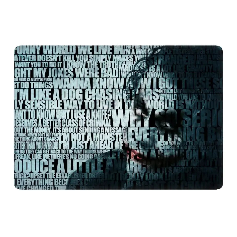 WHY SO SERIOUS JOKER APPLE MACBOOK SKIN