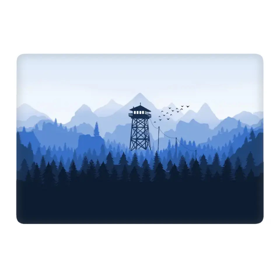 BEAUTIFUL WATCH TOWER APPLE MACBOOK SKIN