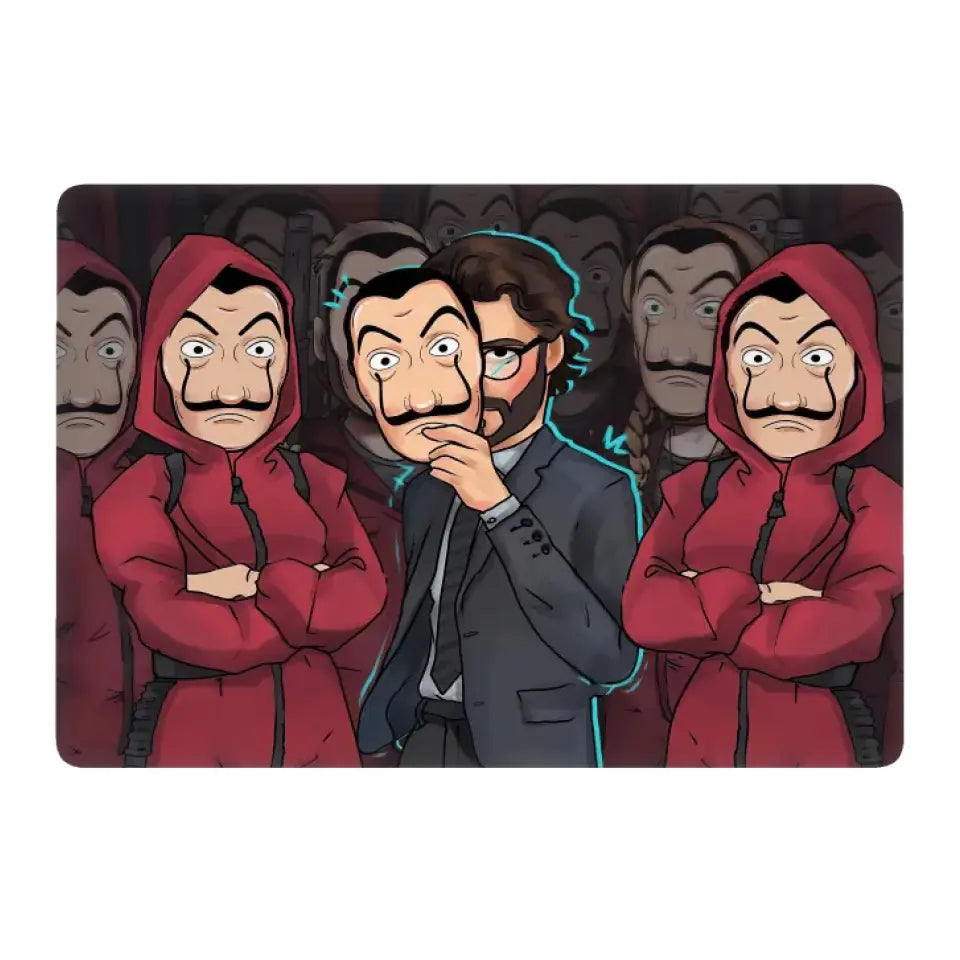 MONEY HEIST TEAM ILLUSTRATIO NEO APPLE MACBOOK SKIN