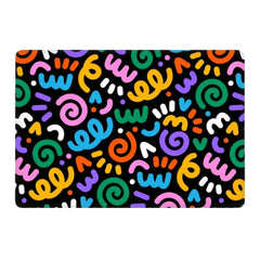 CURLY LINE ART APPLE MACBOOK SKIN