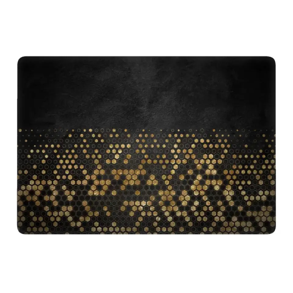 GOLD HONEY CUBE APPLE MACBOOK SKIN