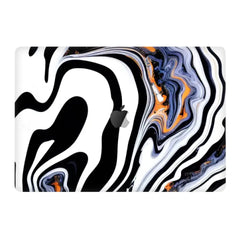 WHITE & BLACK STONE APPLE MACBOOK SKIN