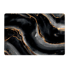 BLACK GOLD MARBLE APPLE MACBOOK SKIN