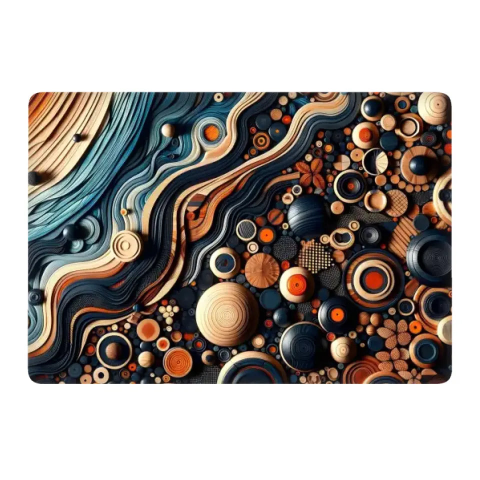CREATIE WOODEN BALL APPLE MACBOOK SKIN