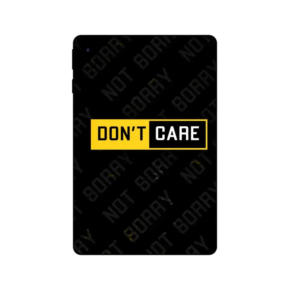 DON T CARE IPAD SKIN