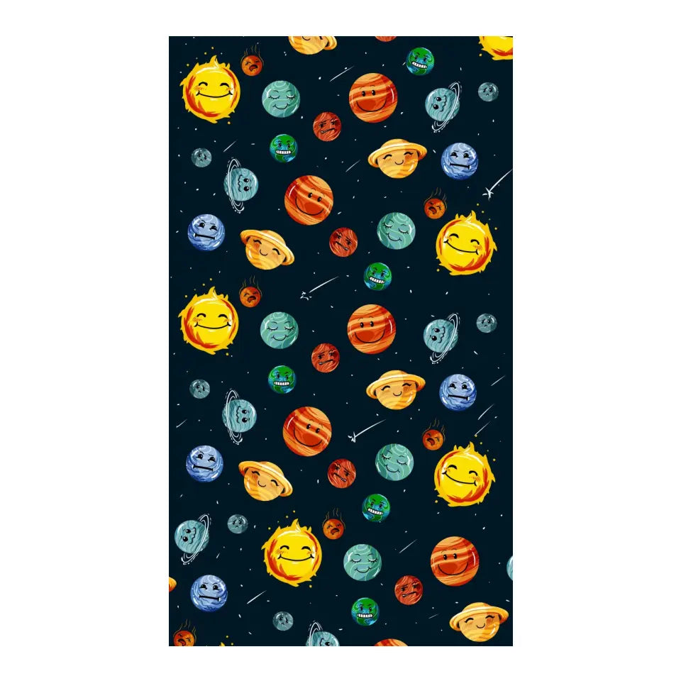Happy Solar System Mobile Cover