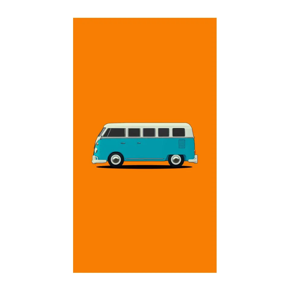 Groovy Orange Bus Van Mobile Case