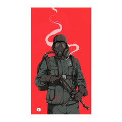 Assassin with Gas Mask Printed Mobile Back Case