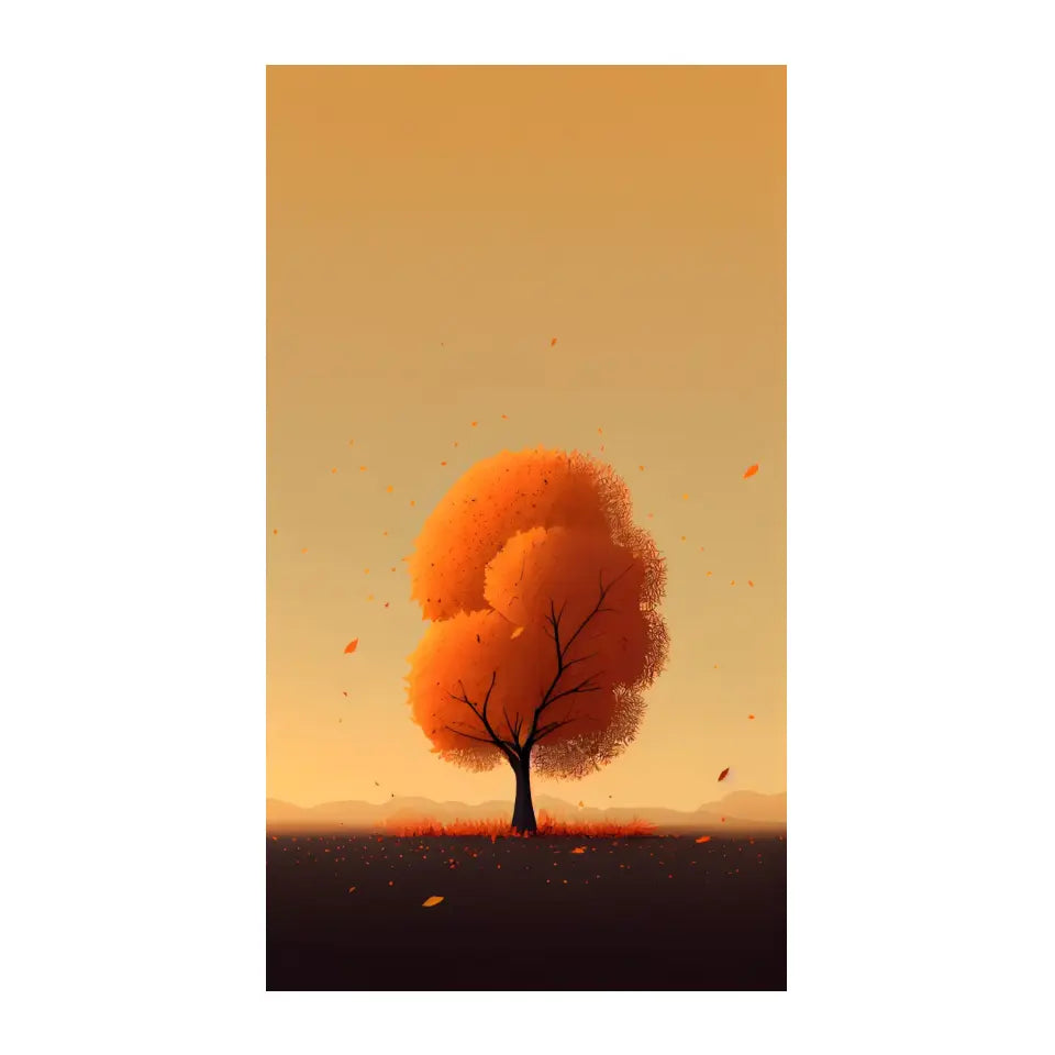 Autumn Tree Printed Back Case for Mobile