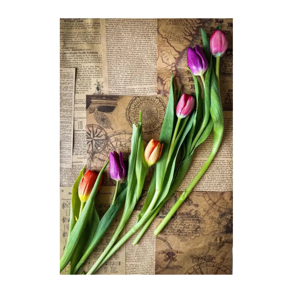 Colorful Flowers Print Mobile Back Case