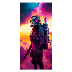 Neon Army Soldier Printed Mobile Back Cover