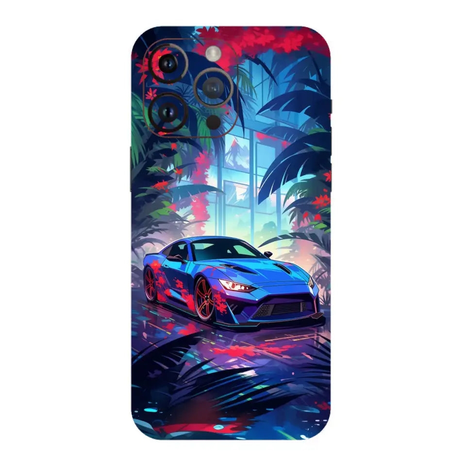 Blue Sports Car Mobile Skin | Stylish Cars Skin