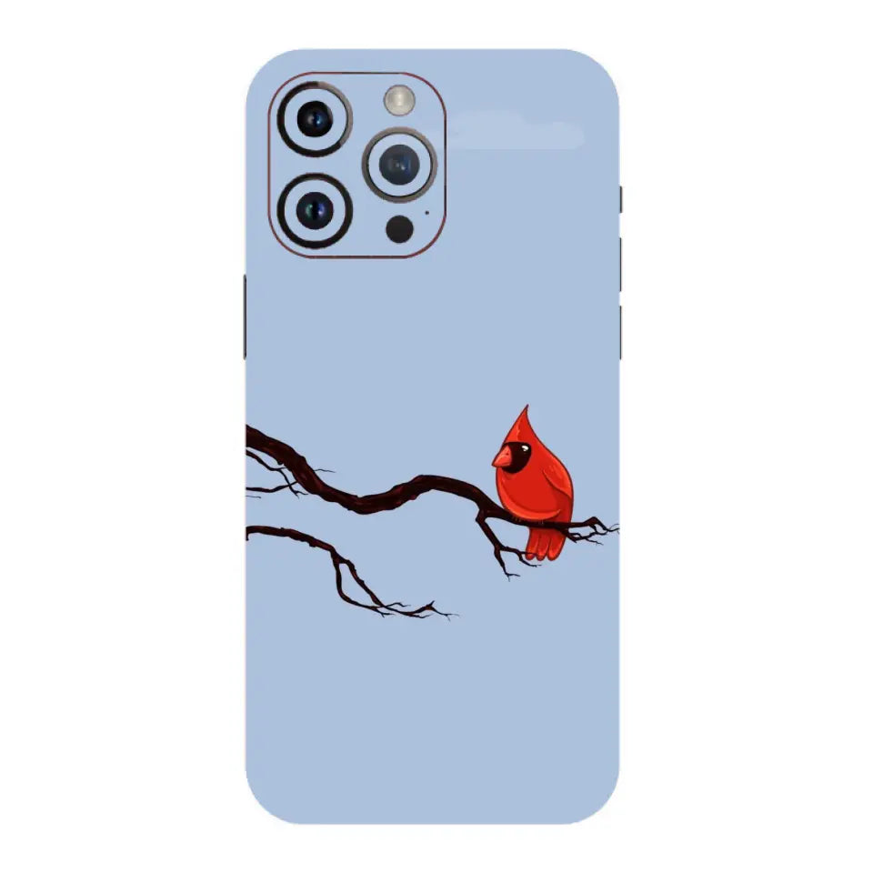 Cardinal Bird Hanging On A Tree Mobile Skin