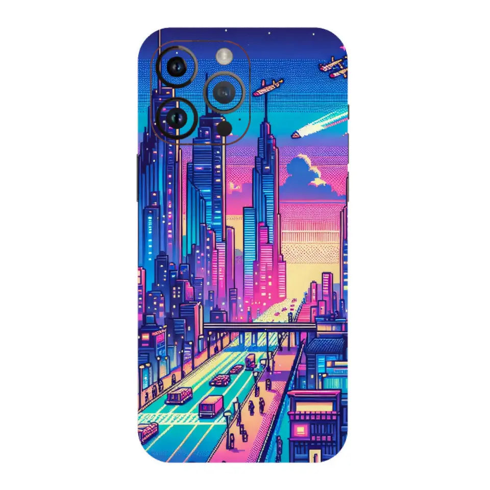 Futuristic Cityscape Mobile Skin