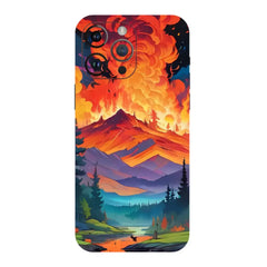 Forest Fire Burning Trees Mobile Skin