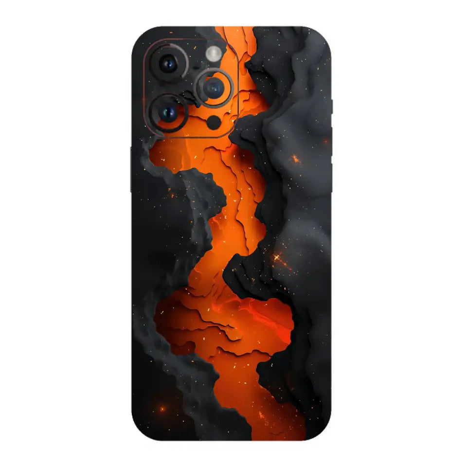 Black and Orange Mobile Skin