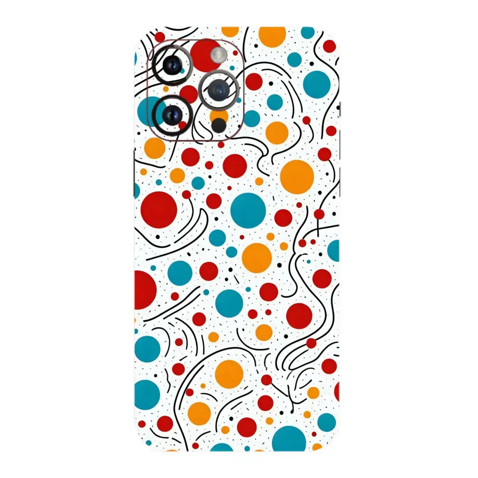 Bold  Red Circles Mobile Skin