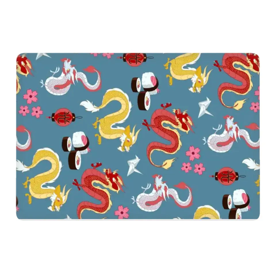 RED ORANGE DRAGON LAPTOP SKIN