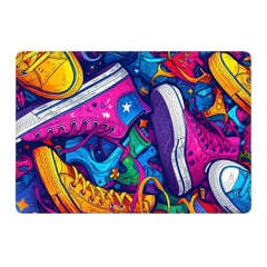 SNEAKERS WITH COLORFUL MACBOOK SKIN