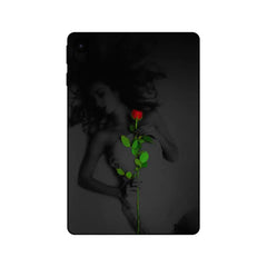 BEAUTIFUL RED ROSE WITH GREEN LEAVES I PAD SKIN