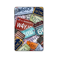 LICENSE PLATE WALL I PAD SKIN