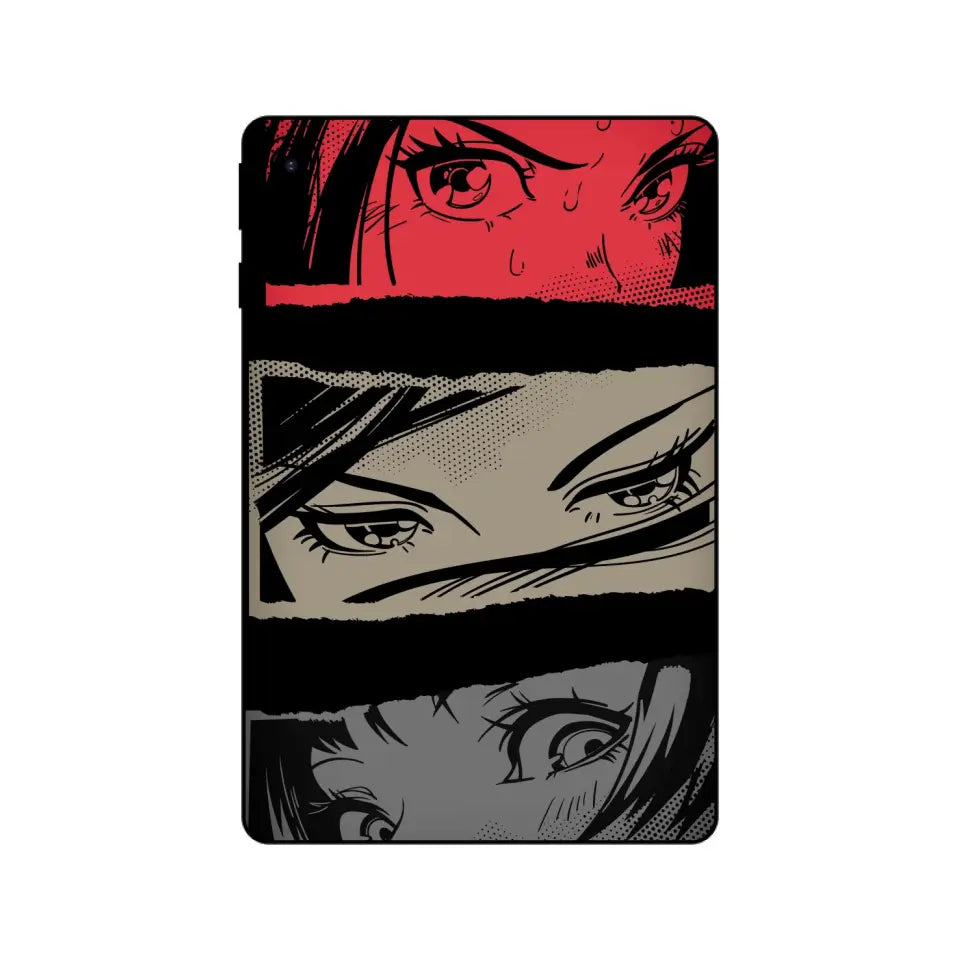 THREE PAIRS OF ASIAN GIRLS EYES I PAD SKIN
