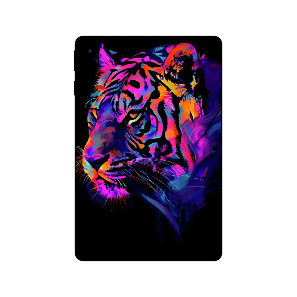 TIGER IN NEON COLORS I PAD SKIN
