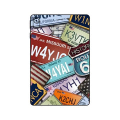 LICENSE PLATE WALL TABLET SKIN