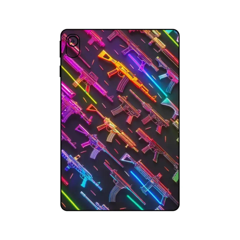 NEON MACHINE GUN TABLET SKIN