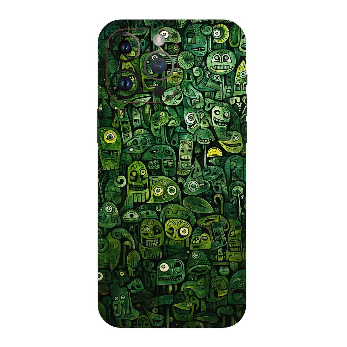 DOODLE GREEN MOBILE SKIN