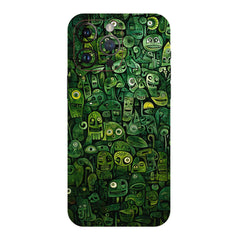 DOODLE GREEN MOBILE SKIN