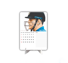 Cricket KING Premium Table Desk Calendar