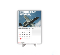 FIGHTER PLANE Premium Table Desk Calendar