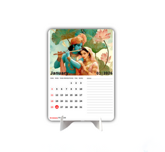 Radha Krishna Premium Table Desk Calendar