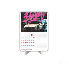 SUPER Car Collection Premium Table Desk Calendar