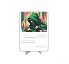 ANIME MAN Premium Table Desk Calendar