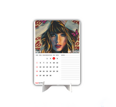 WORLD POP Singers Premium Table Desk Calendar