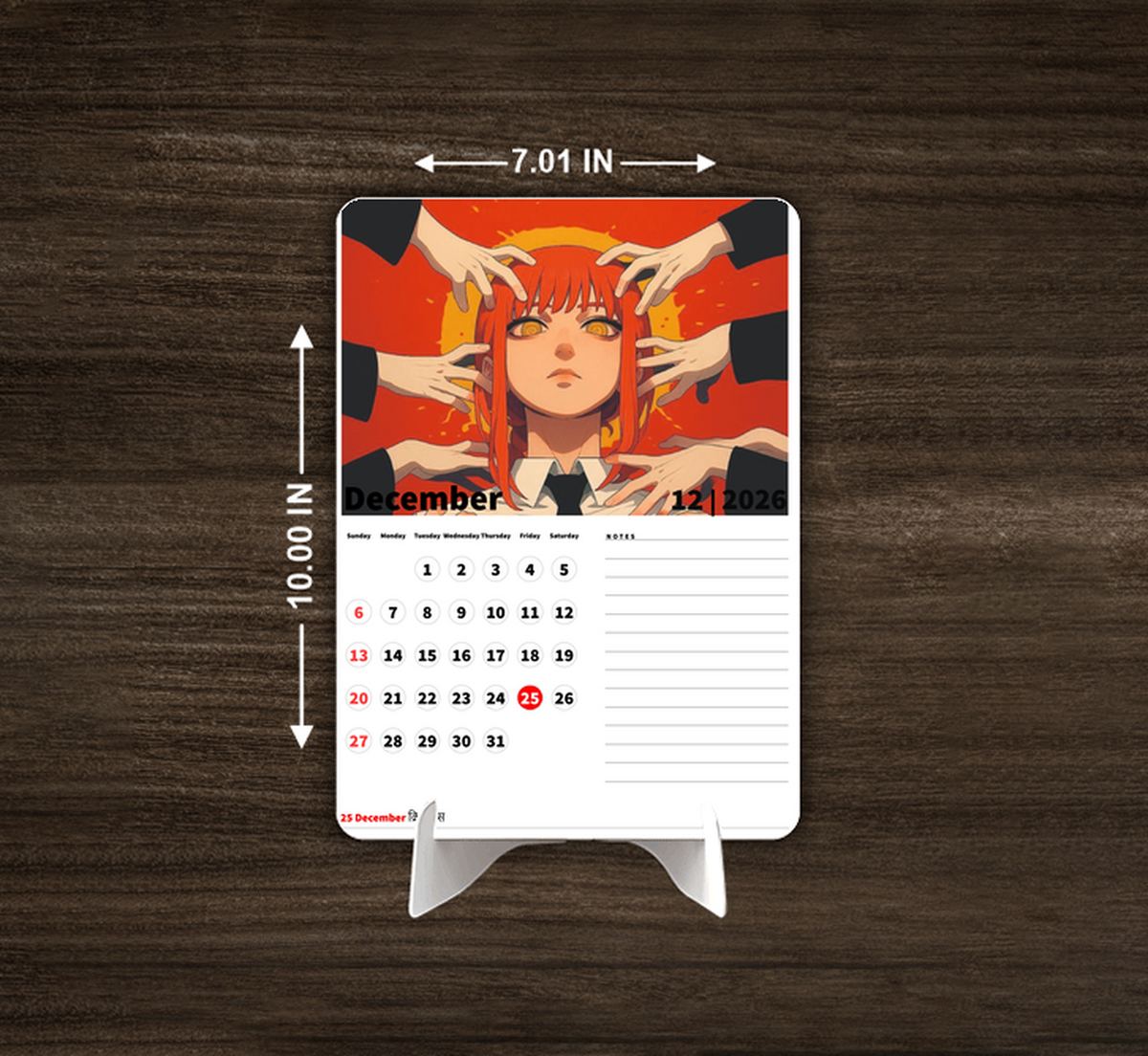 Chainsaw Premium Table Desk Calendar