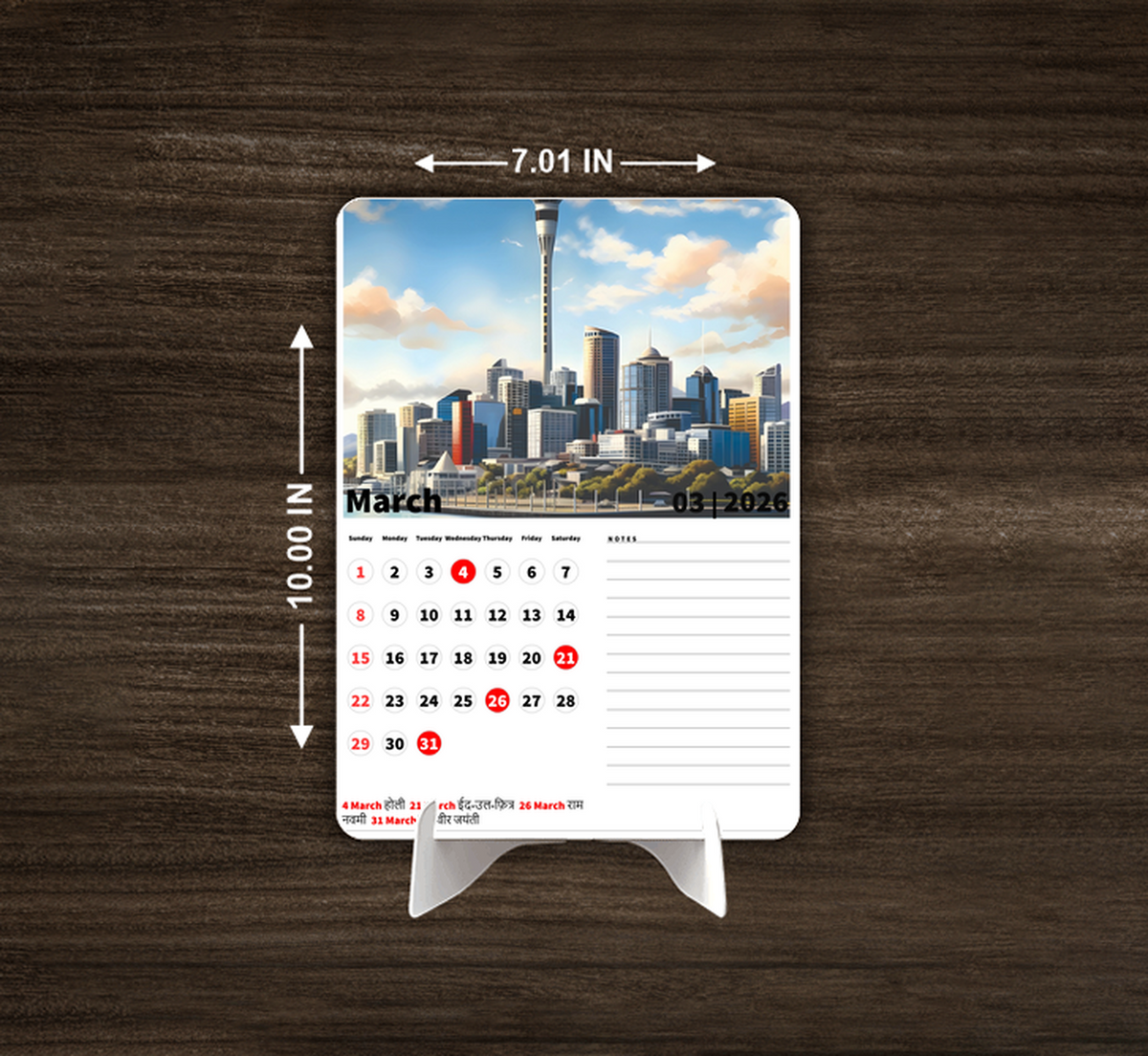 DREAM City Place Premium Table Desk Calendar