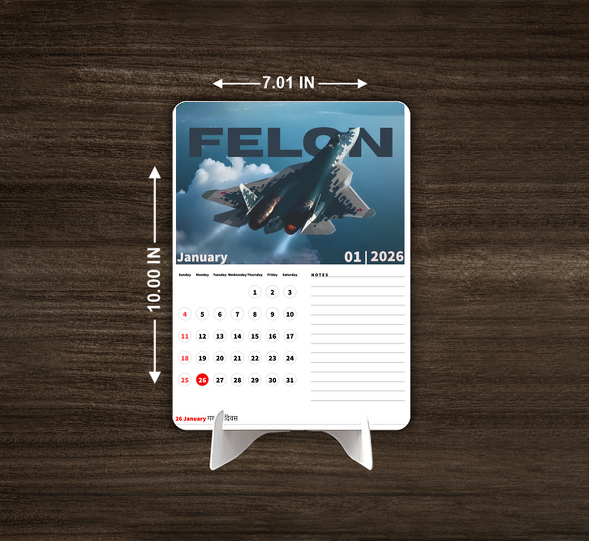 PLANE Premium Table Desk Calendar