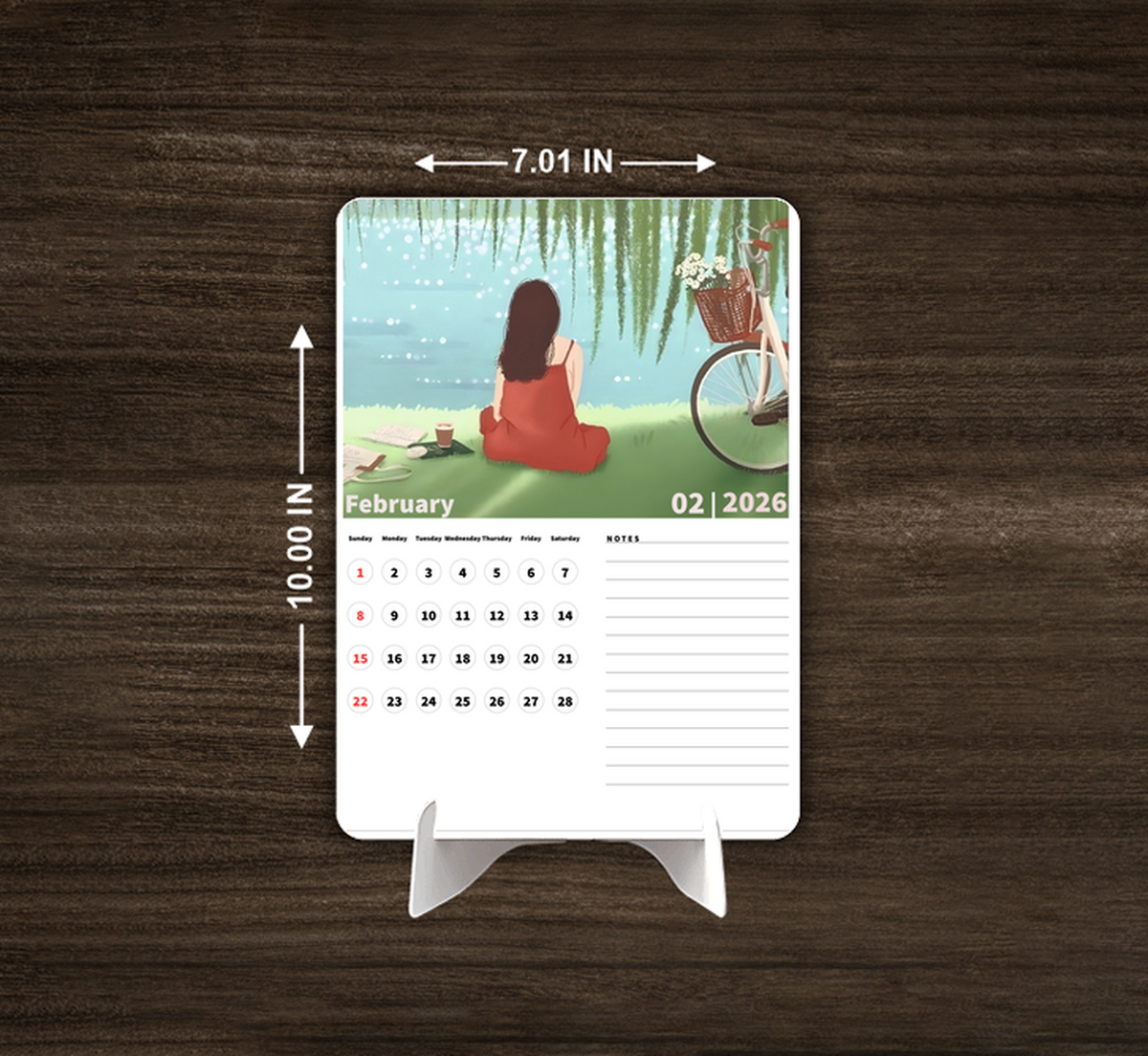 GREEN Valley Premium Table Desk Calendar