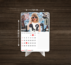 Global Pop Icon Premium Table Desk Calendar