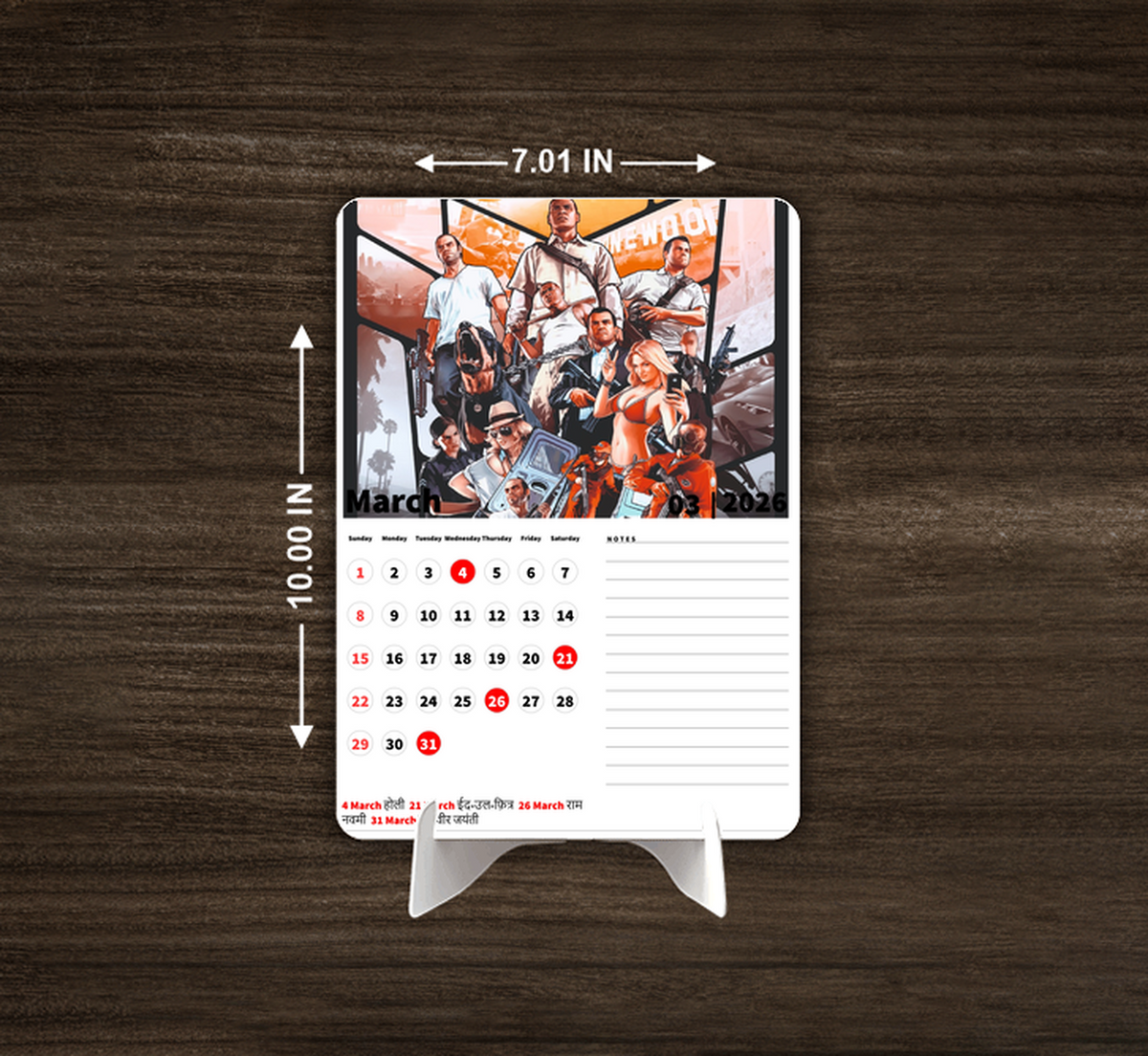 Grand Theft Auto Premium Table Desk Calendar
