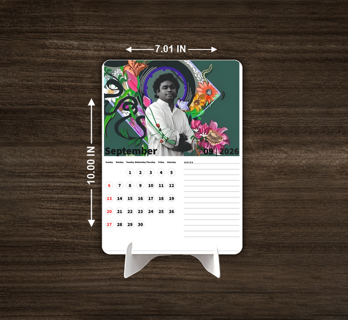 INDIAN POP Singers Premium Table Desk Calendar