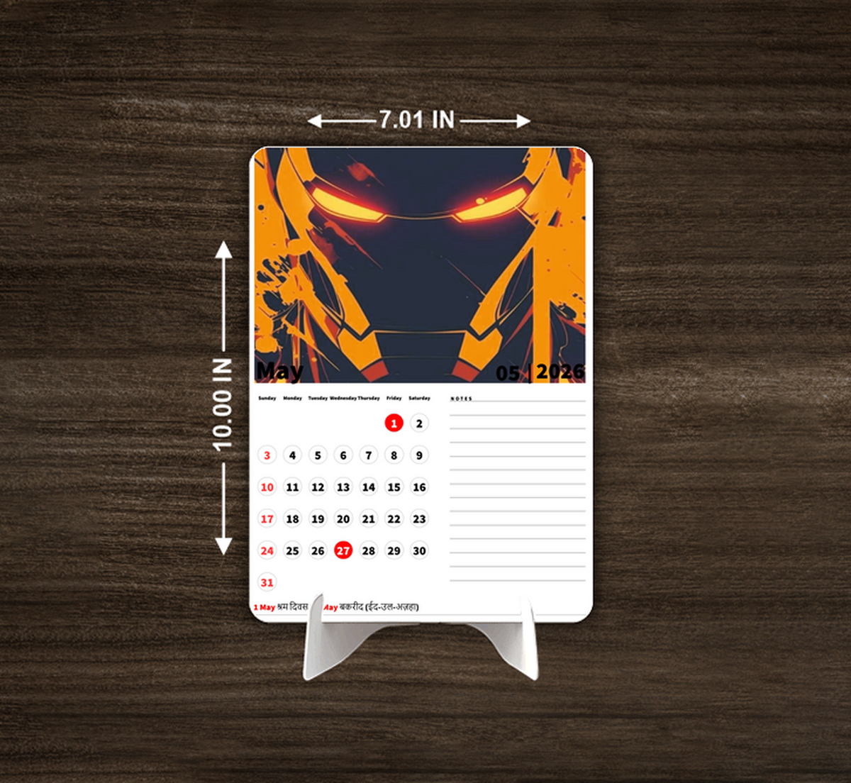 Iron Man Premium Table Desk Calendar