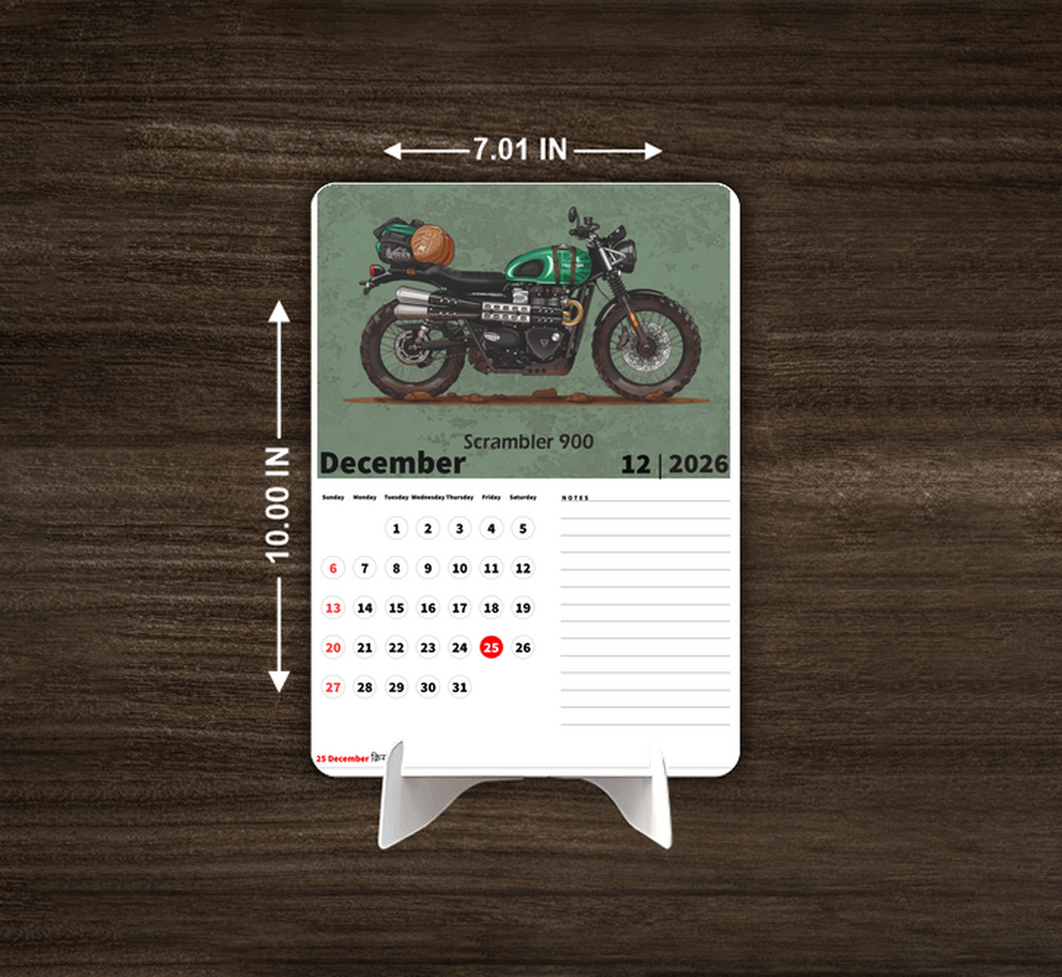 Limitless DREAM BIKE Premium Table Desk Calendar