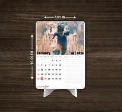 Maradona 10 Golden Boot Hero Premium Table Desk Calendar