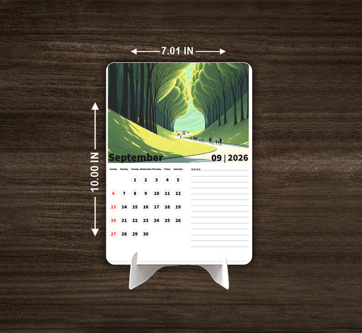 Nature View Premium Table Desk Calendar