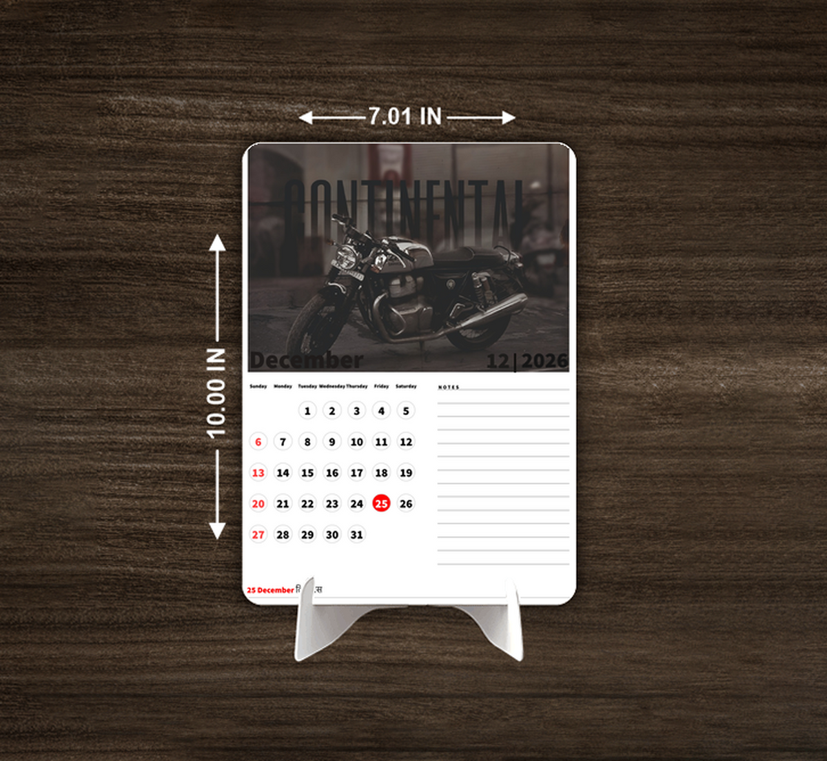 Royal Enfield Interceptor 650 Premium Table Desk Calendar